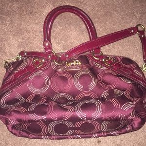 Red coach purse brand new + a bag for safe keeping